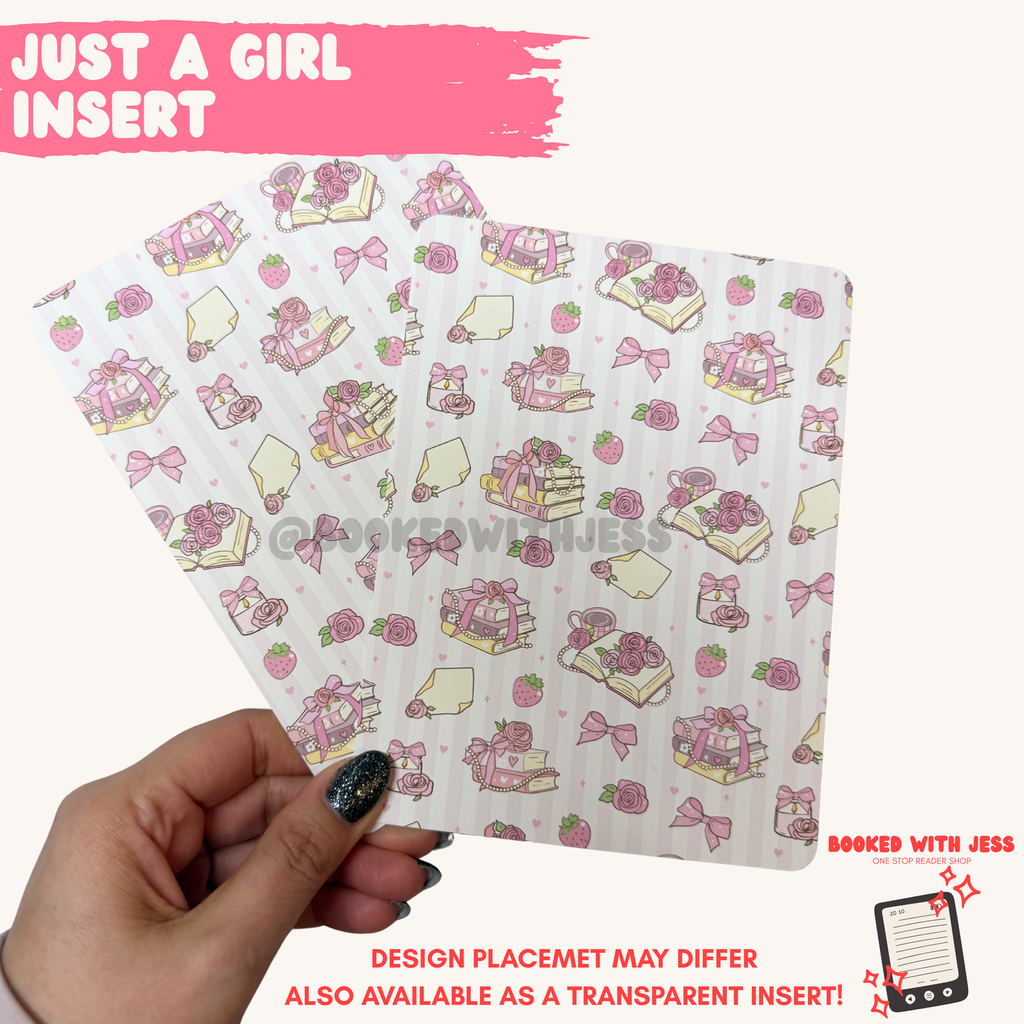 Bookish Valentine E-Reader Inserts