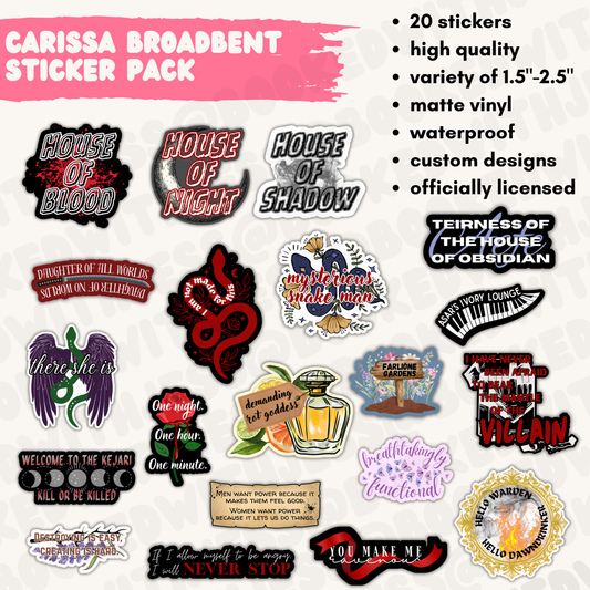 Carissa Broadbent Sticker Pack