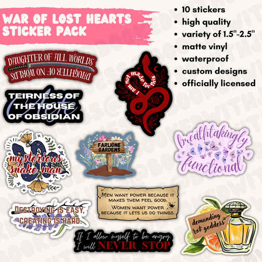 The War of Lost Hearts Sticker Pack