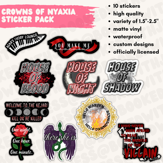 The Crowns of Nyaxia Series Sticker Pack