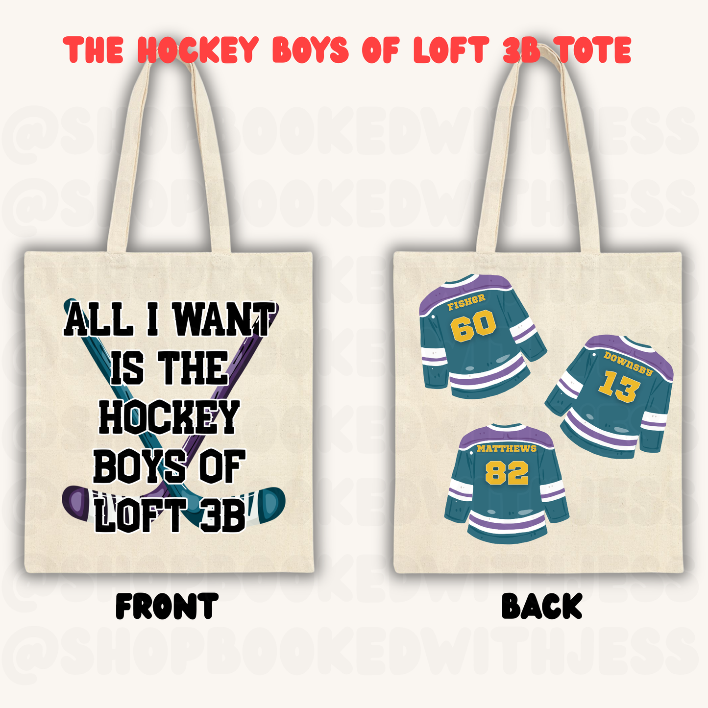 Hockey Boys of Loft 3B Tote