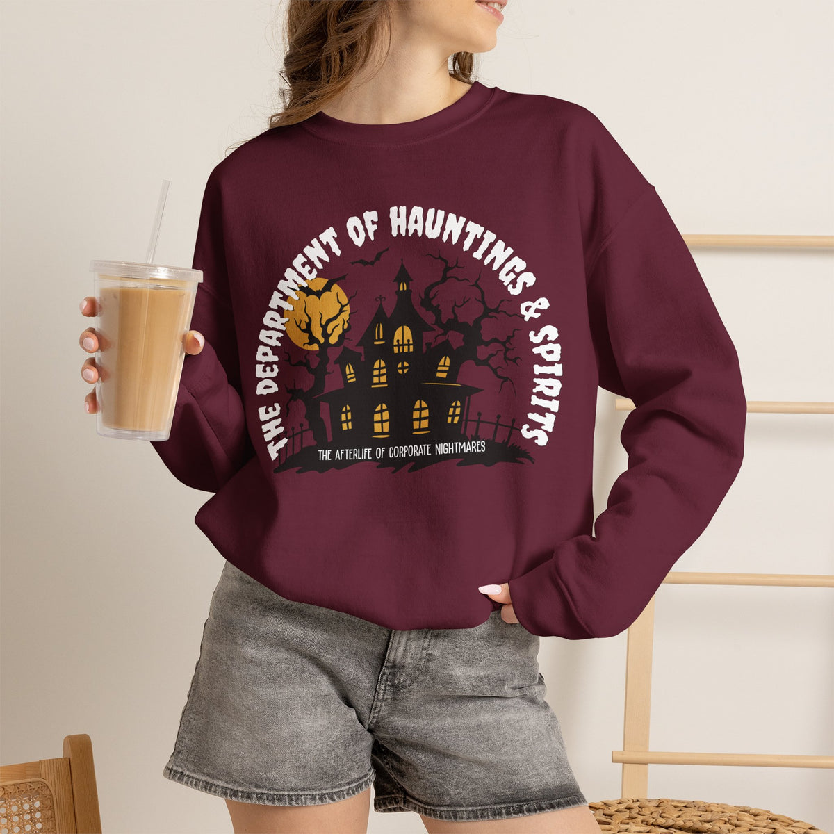 The Department of Hauntings & Spirits Crewneck Sweatshirt - Ghosted Series
