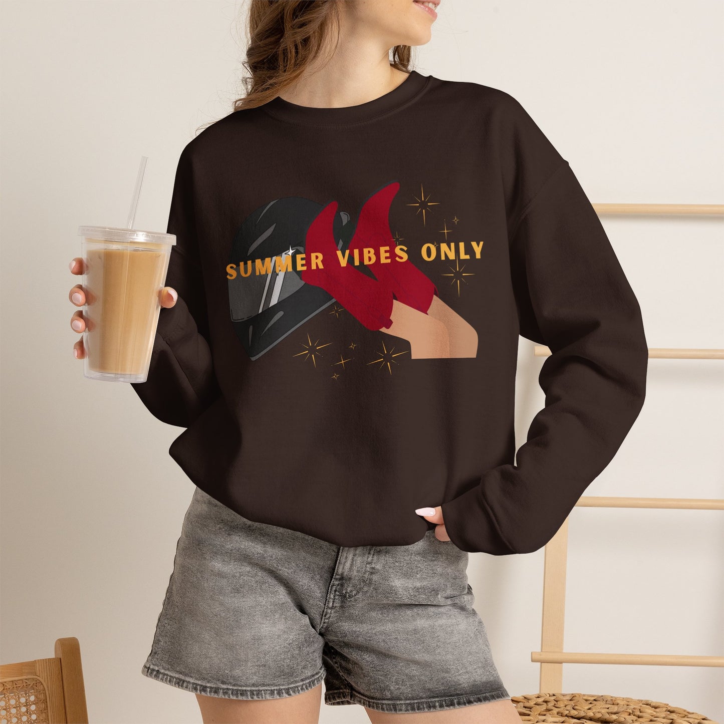 Summer Vibes Only Crewneck Sweatshirt - When in Rome