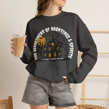 The Department of Hauntings & Spirits Crewneck Sweatshirt - Ghosted Series