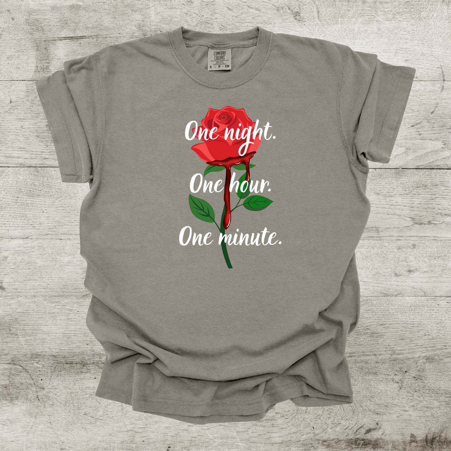 "One Night. One Hour. One Minute." Shirt - Crowns of Nyaxia