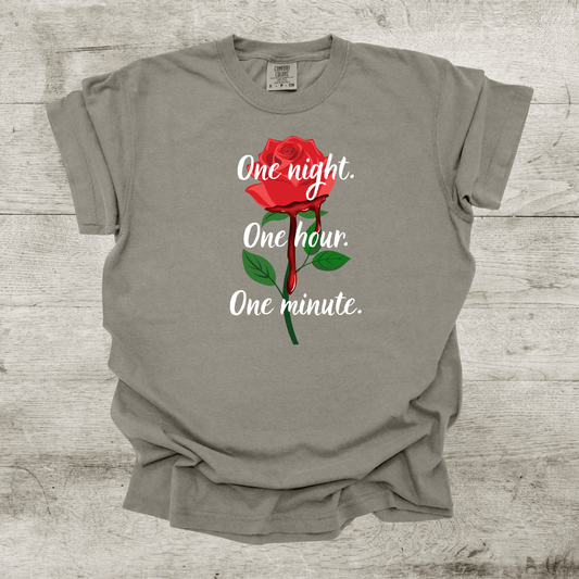 "One Night. One Hour. One Minute." Shirt - Crowns of Nyaxia