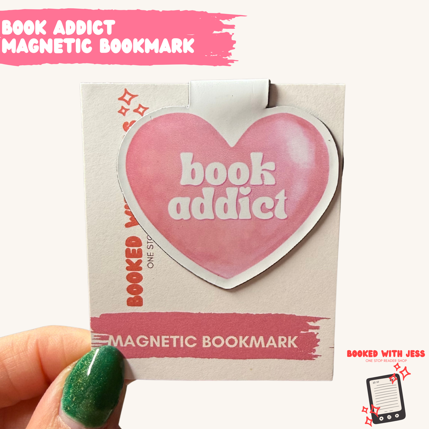 Book Addict Magnetic Bookmark