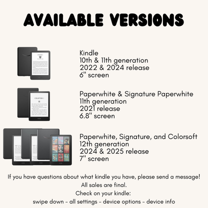 Kindle Case PREORDER