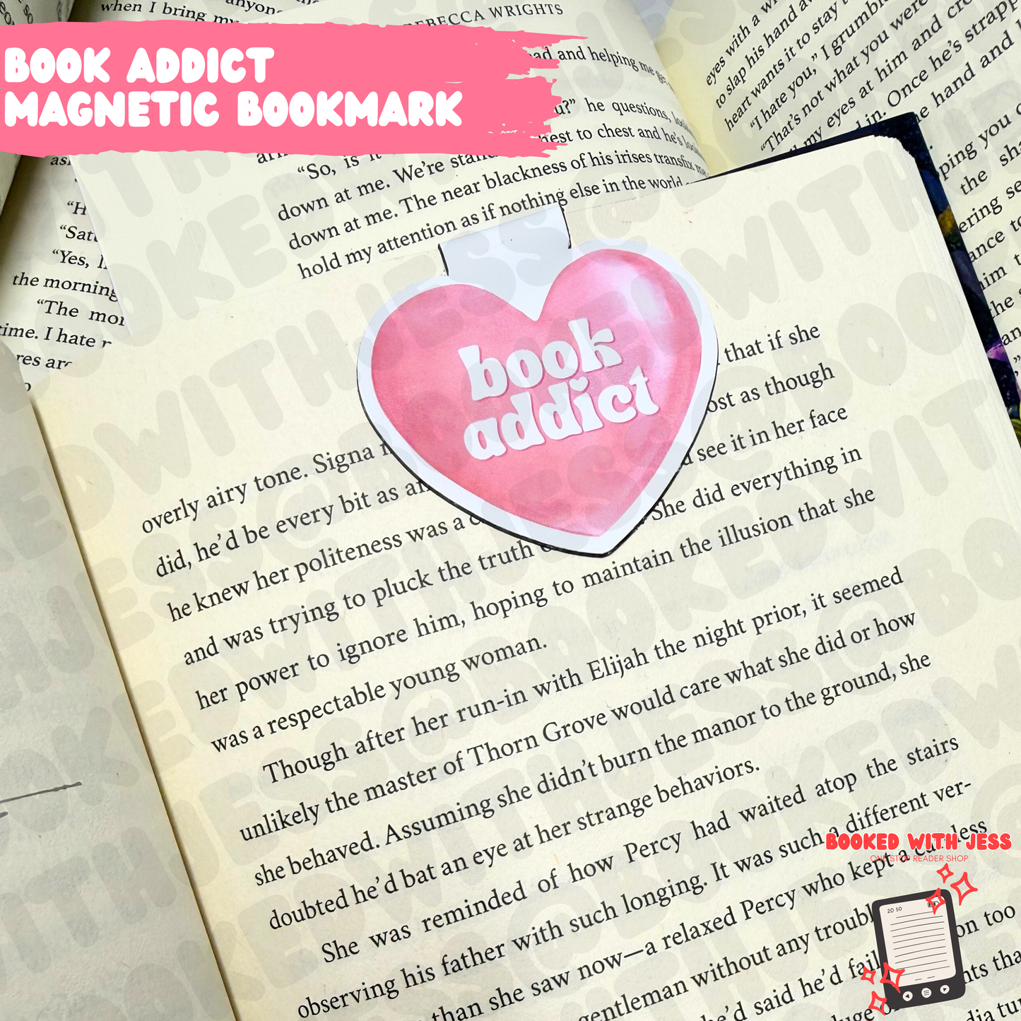 Book Addict Magnetic Bookmark