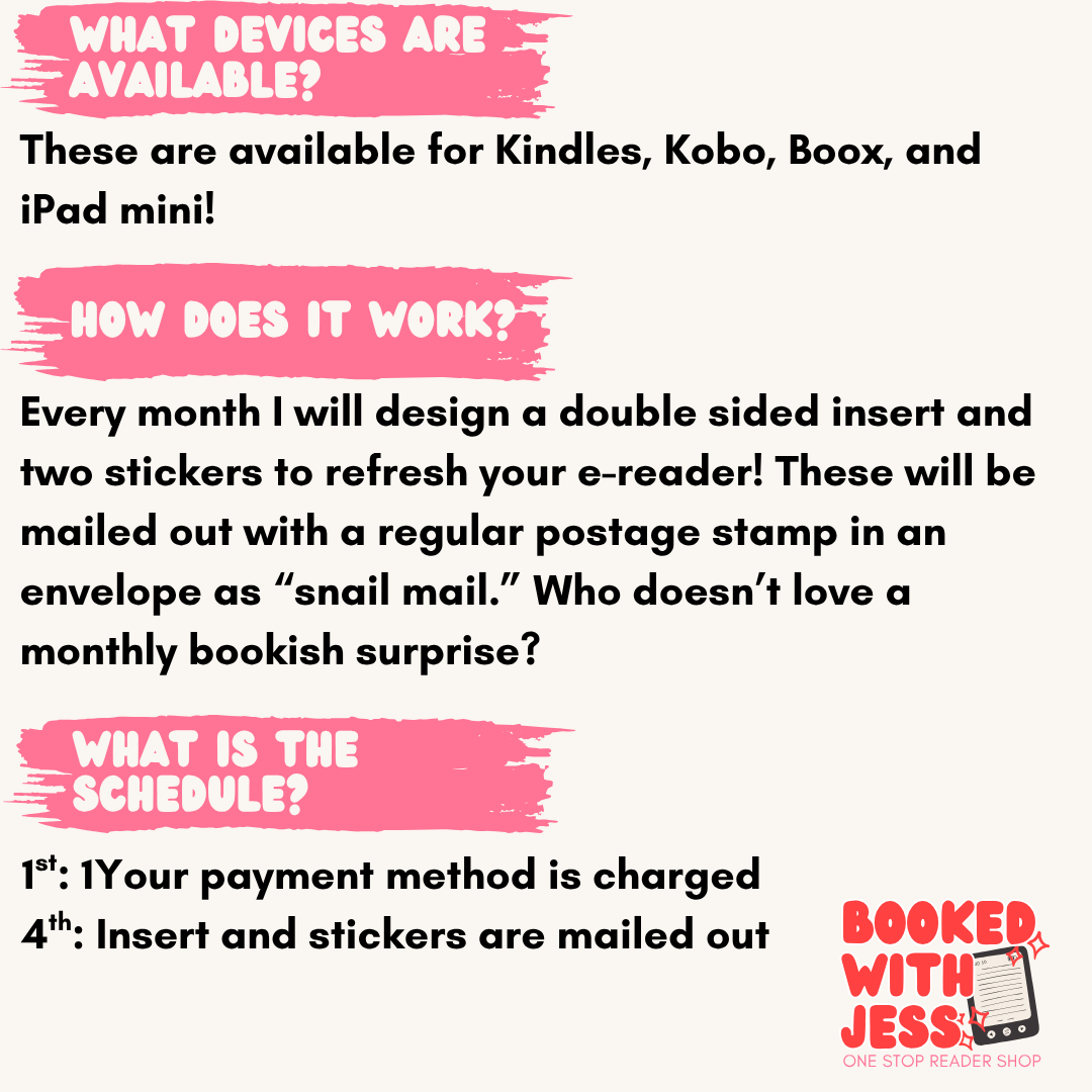 E-Reader Refresh Mail Club Subscription