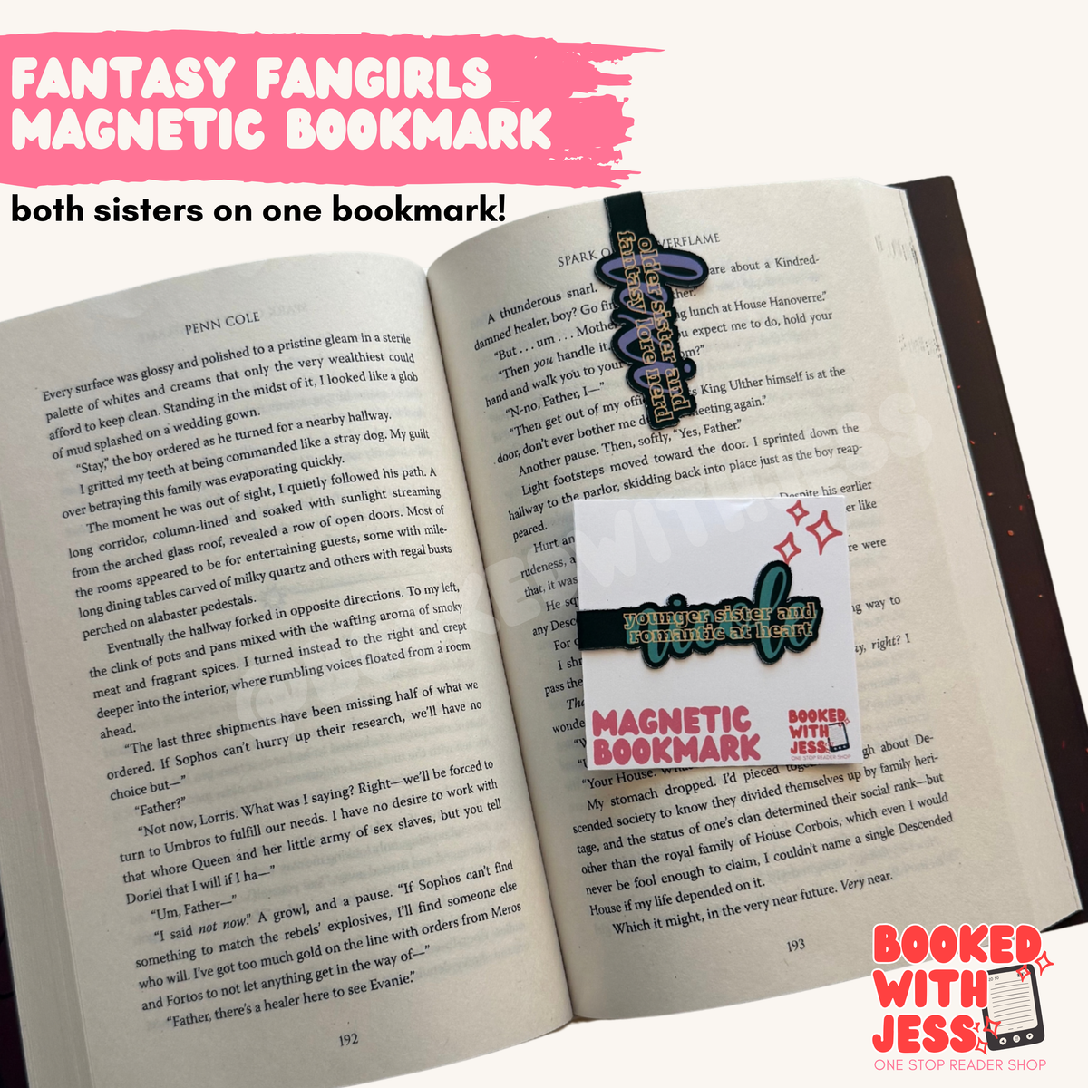The Fantasy Fangirl Sisters Magnetic Bookmark
