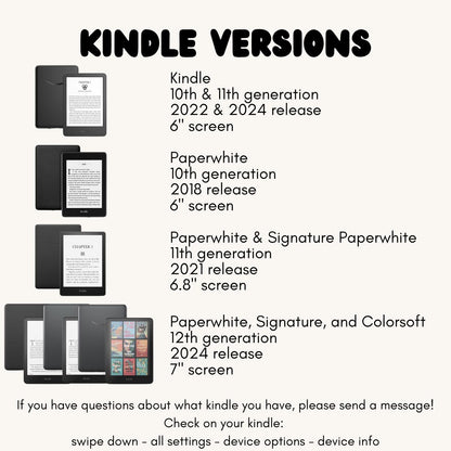 Colored Sparkle Kindle Inserts