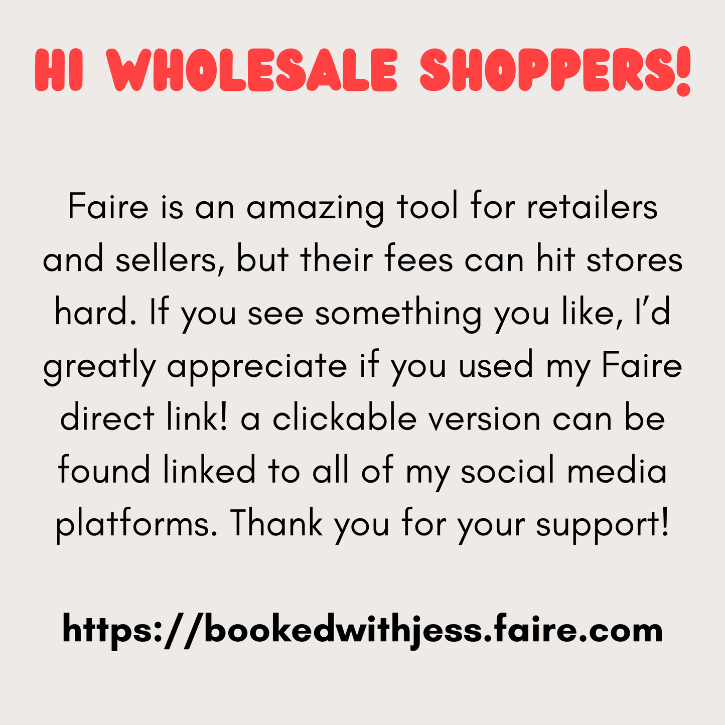 Faire is an amazing tool for retailers and sellers, but their fees can hit stores hard. If you see something you like, I’d greatly appreciate if you used my Faire direct link! a clickable version can be found linked to all of my social media platforms. Thank you for your support!  https://bookedwithjess.faire.com